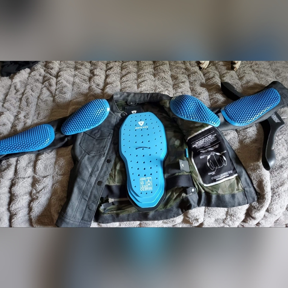 Rev'it ladies logan motorcycle riding jacket with full armor xs